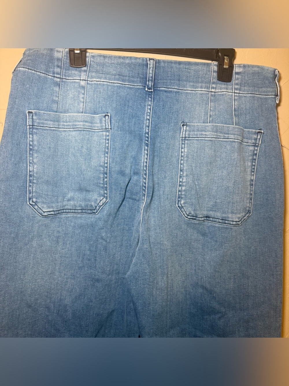 Anthropologie Maeve Colette Cropped Wide Leg Denim Size 34 Minimalist Chic - Picture 6 of 13